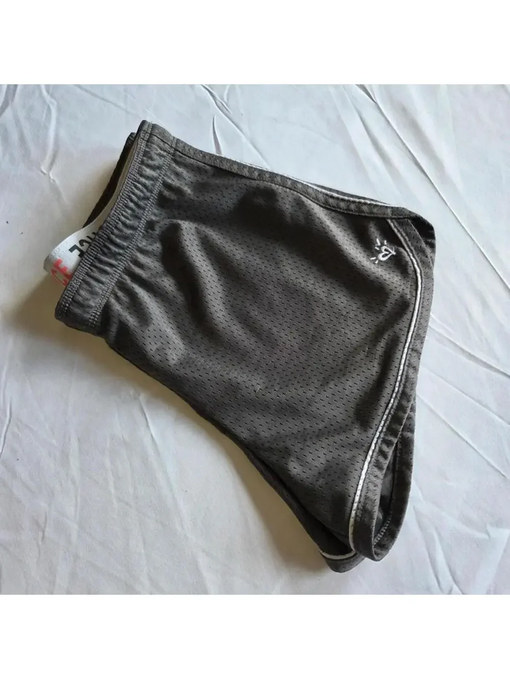 Justice Girls Size 18 Gray Mesh Athletic Shorts Activewear #1216